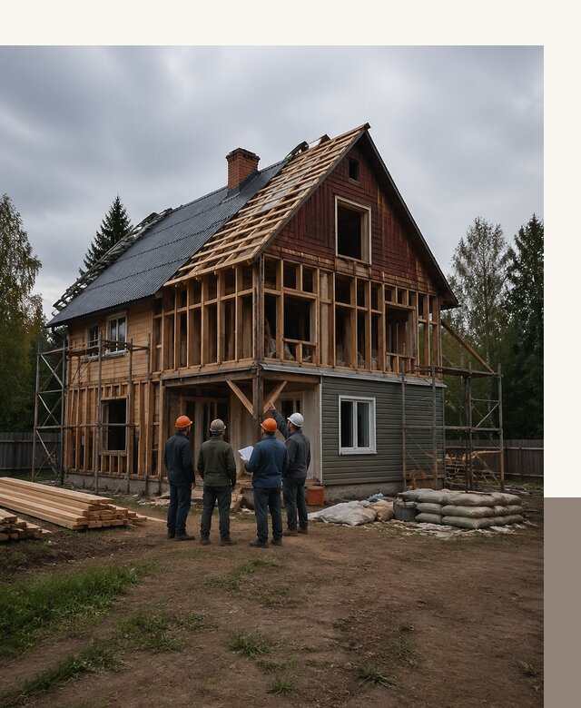 Реконструкция дачного дома в Кашире под ключ с проектом