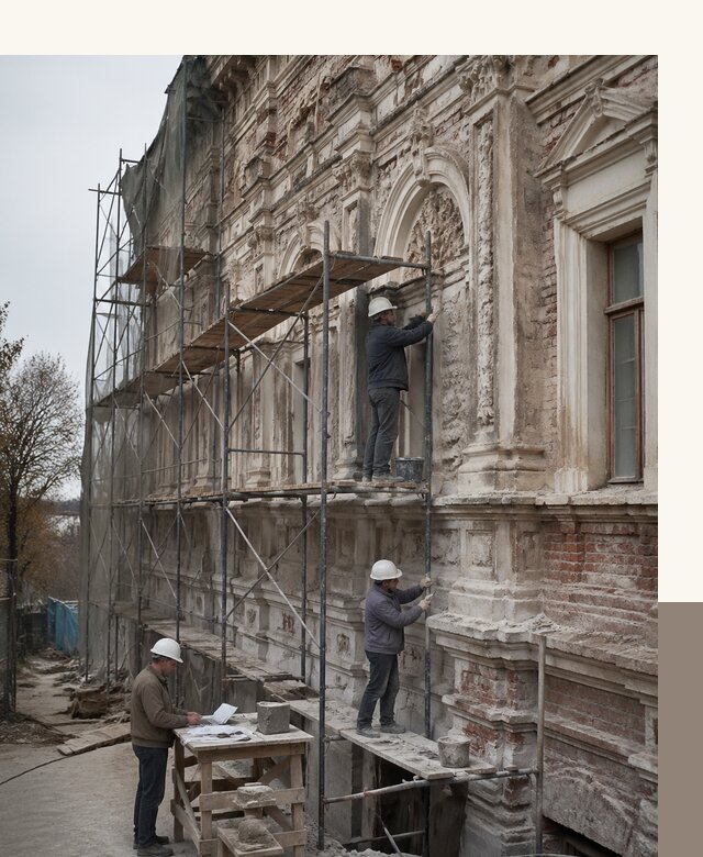 Реставрация объектов культурного наследия под ключ в Кашире