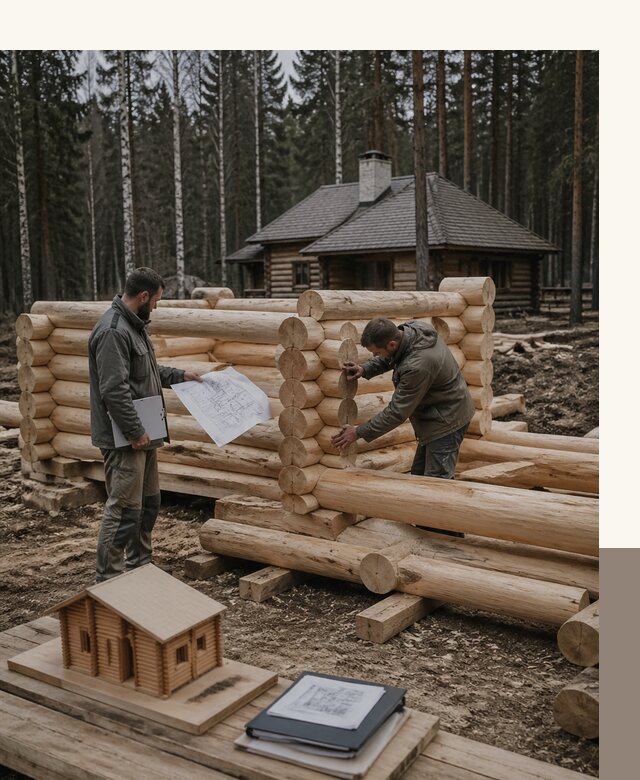 Проектирование и строительство домов из бревна в Кашире